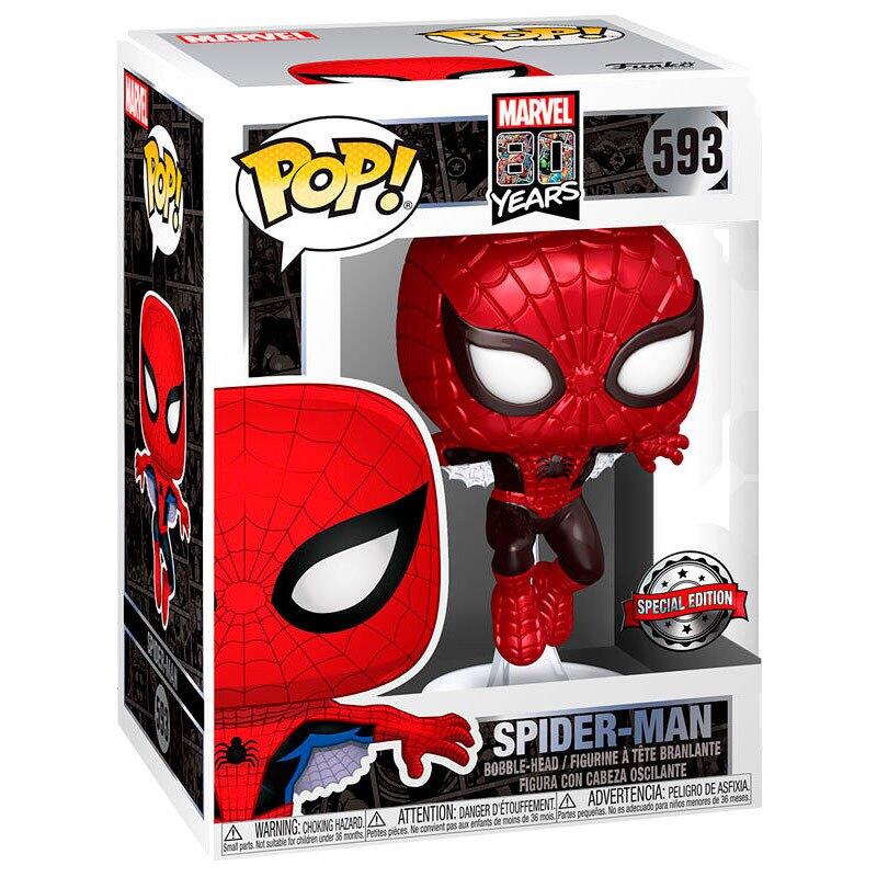 Pop! Marvel: 80 Years - First Appearance Spider-Man (593) - Special Edition - Metallic