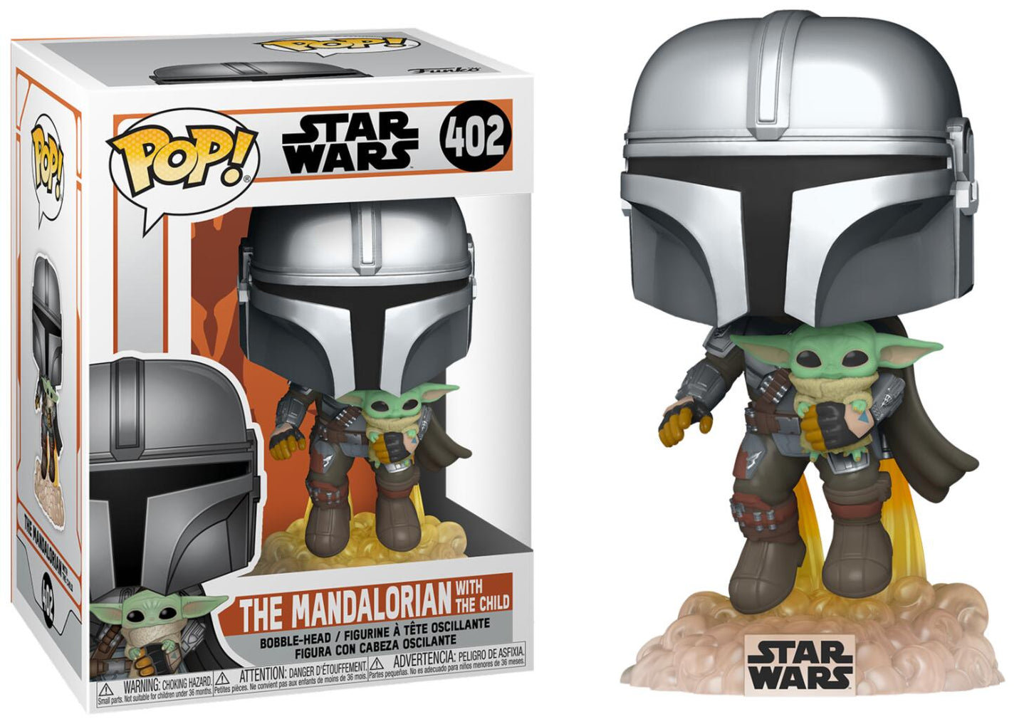 Pop! Star Wars: The Mandalorian - The Mandalorian With The Child #402