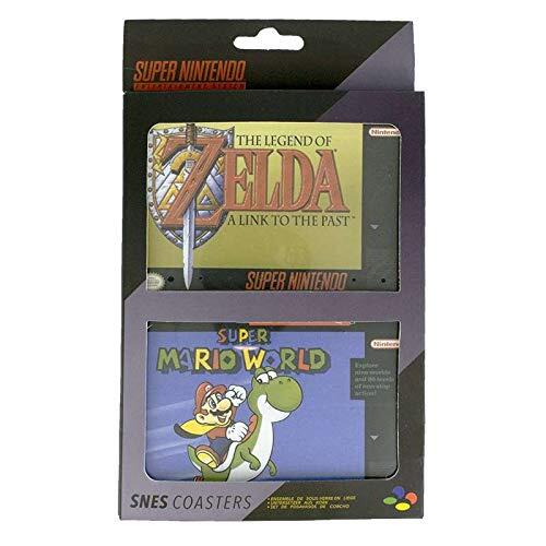 4 Cork Coasters Super Nintendo (SNES) Zelda And Mario
